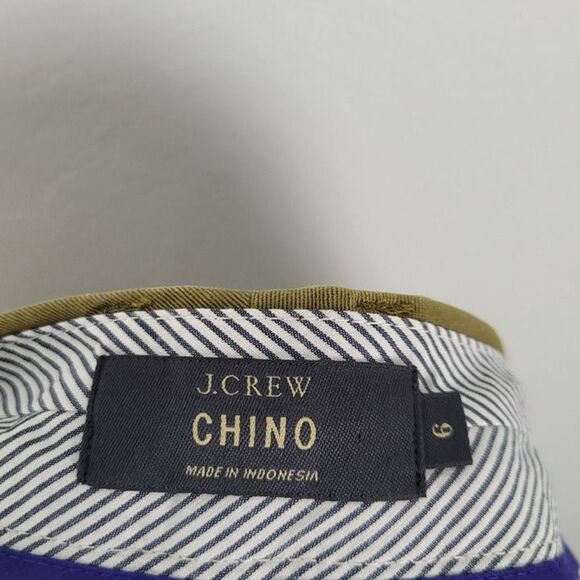 J. Crew Size 6 Chino Shorts 3" Inseam Olive Green - Picture 10 of 10